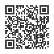 Black and white QR code on square background