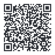 Scannable QR code with black squares and patterns