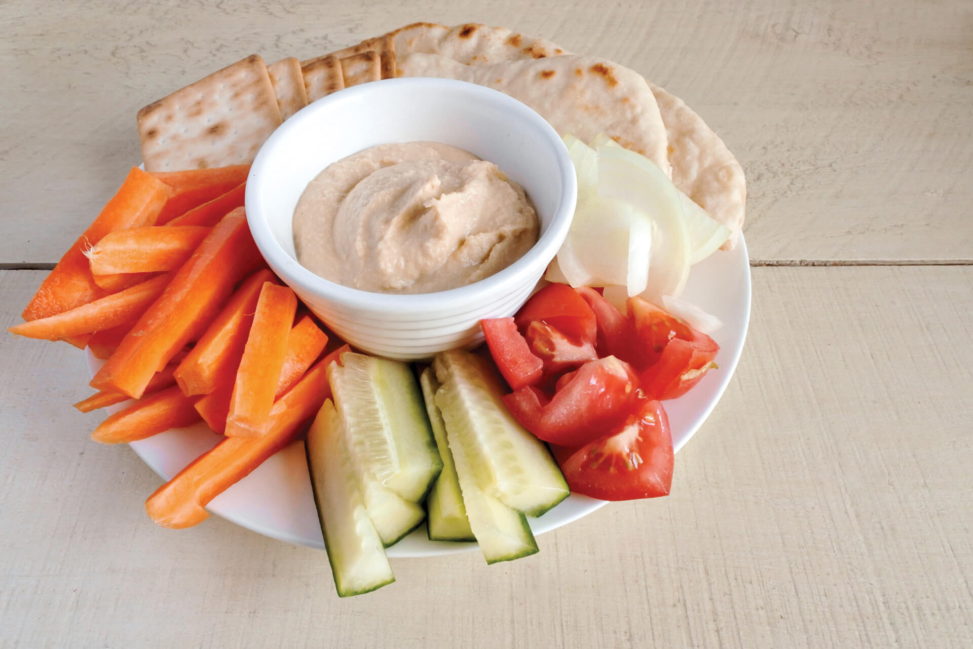 Hummus and Veggie Tray