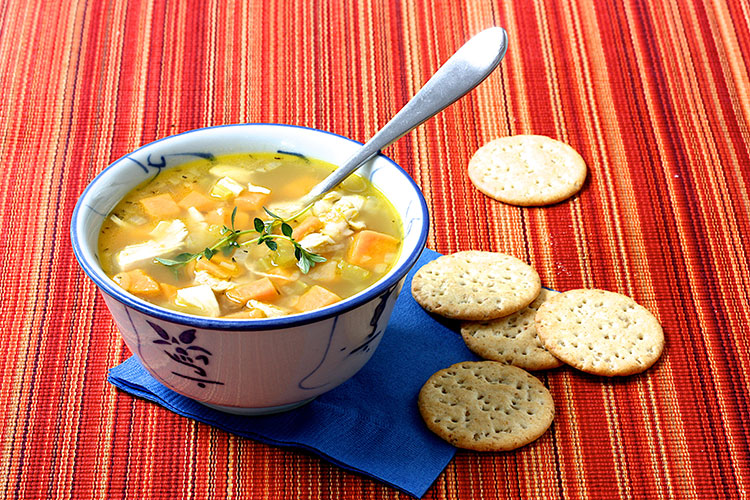 soup includes sweet potato and chicken