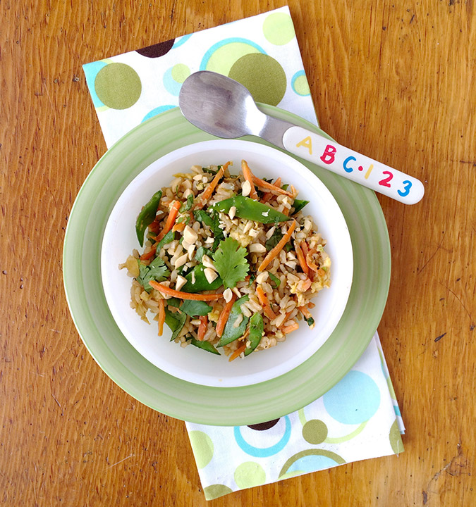 Whole Grain Goodness: Bol de arroz integral con verduras