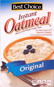 Best Choice Oatmeal Packet