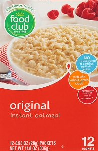 Food Club Oatmeal Packet