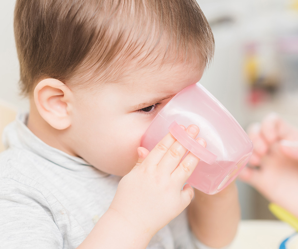 Toddler Drinking Water