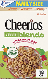 Cheerios Veggie Blends Blueberry Banana