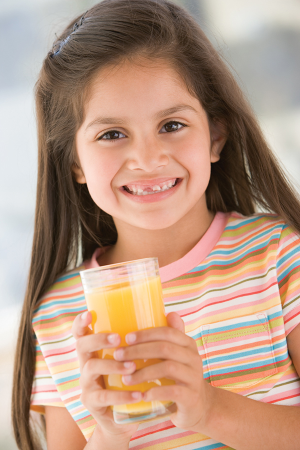Girl Drinking Juice