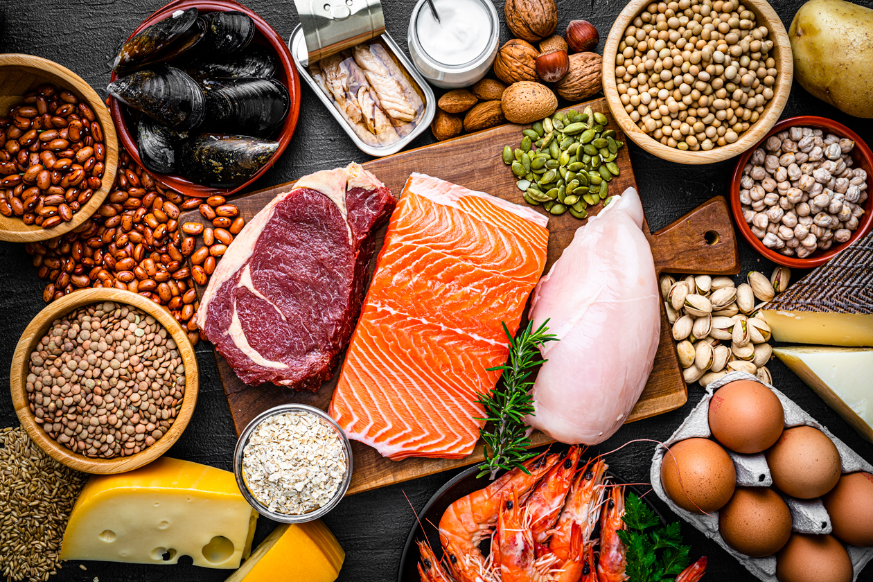 Meat and protein food